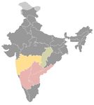 Inde • |1163/1323| • dynastie Kakatiya: carte
